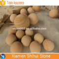 Round garden sandstone ball